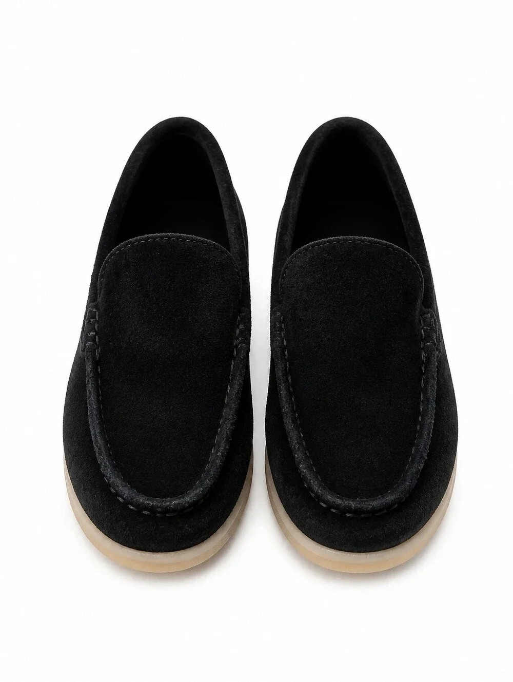 Kids Scarosso Ludovico Black suede loafers US Sz 12 EU Sz 29